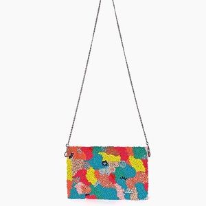 Coral Reef Embellished Clutch NWOT